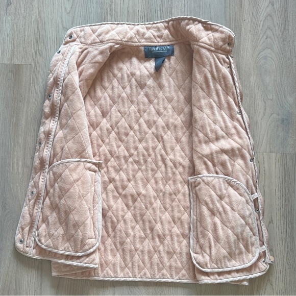 Vintage Van Heusen Fleece Lined Vest in Peachy Tan Sz:L - Picture 7 of 10